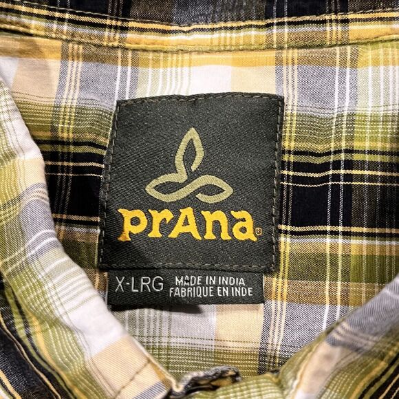 Lot Of 2 PrAna Mens Breathe Pearl‎ Snap Plaid Button Up Short Sleeve Shirt Sz XL - Picture 6 of 10